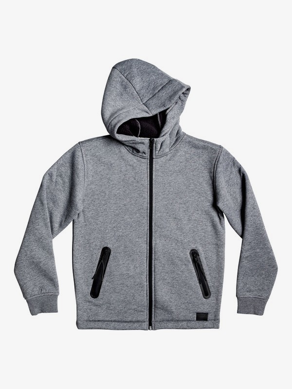 Kurow Sherpa ZipUp SherpaLined Hoodie for Boys 816 Quiksilver