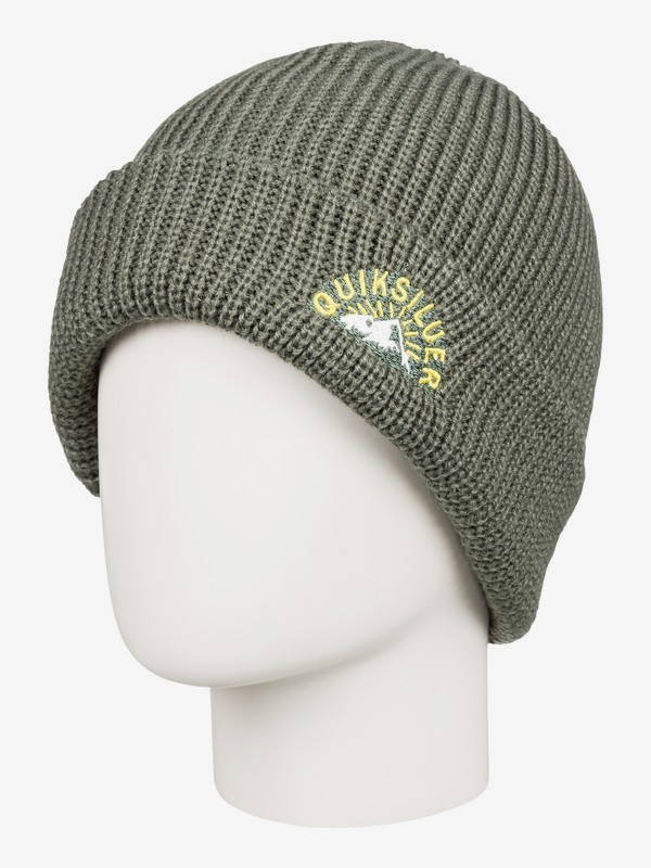 quiksilver, Tofino - Gorro con Dobladillo para Chicos 8-16, AGAVE GREEN (gzc0) 0 Tofino - Gorro con Dobladillo para Chicos 8-16 Verde EQBHA03047 Quiksilver