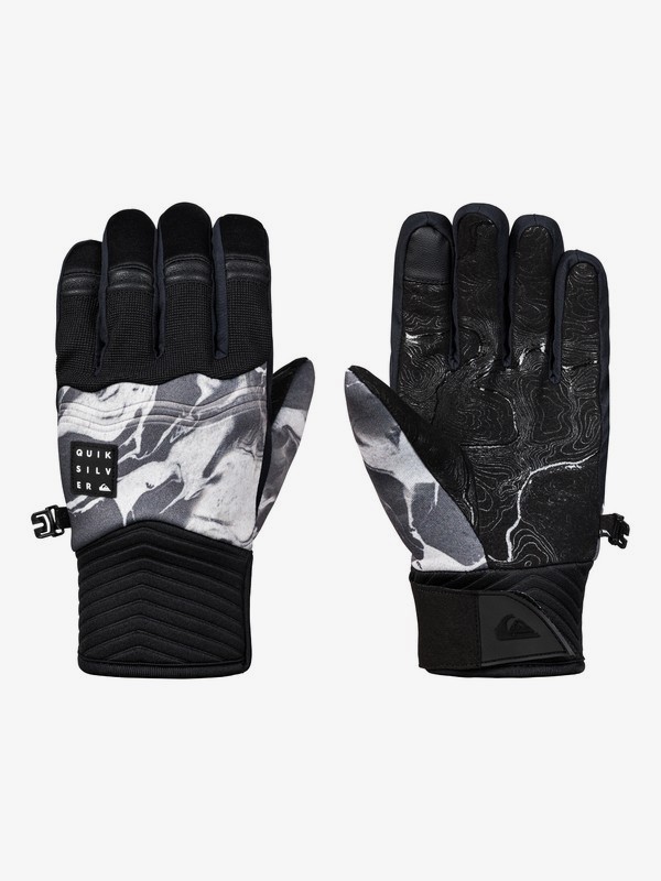 quiksilver, Сноубордические перчатки Method, WHITE_HIGHLINE (wbk3) 0 Сноубордические перчатки Method Белый EQBHN03022 Quiksilver