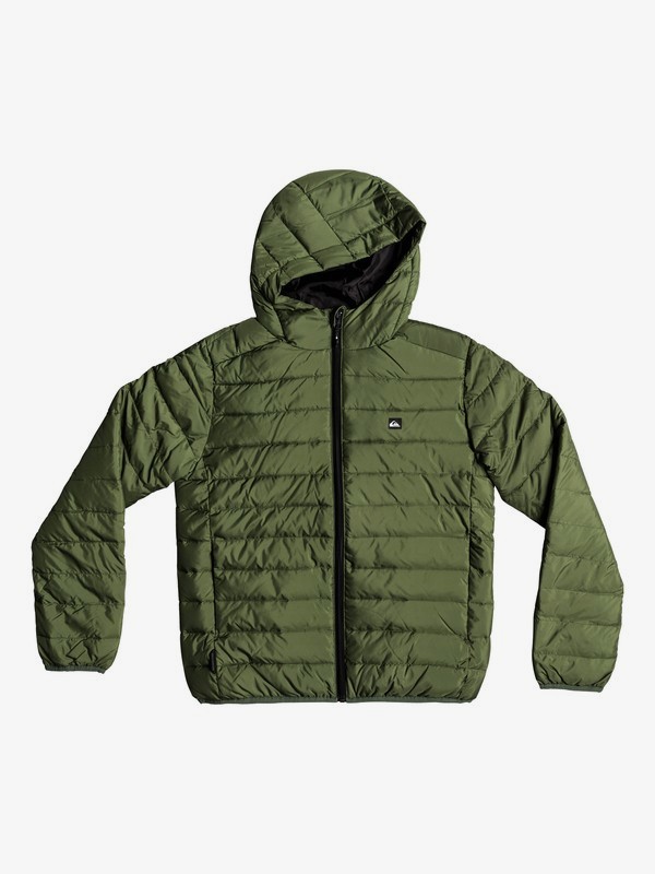 superdry core down hooded jacket black