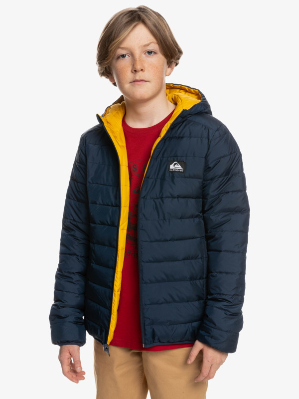 Scaly Rev - Reversible Hooded Puffer Jacket for Boys EQBJK03260