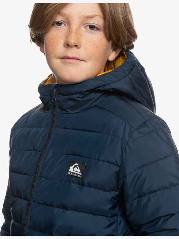 Scaly Rev - Reversible Hooded Puffer Jacket for Boys EQBJK03260