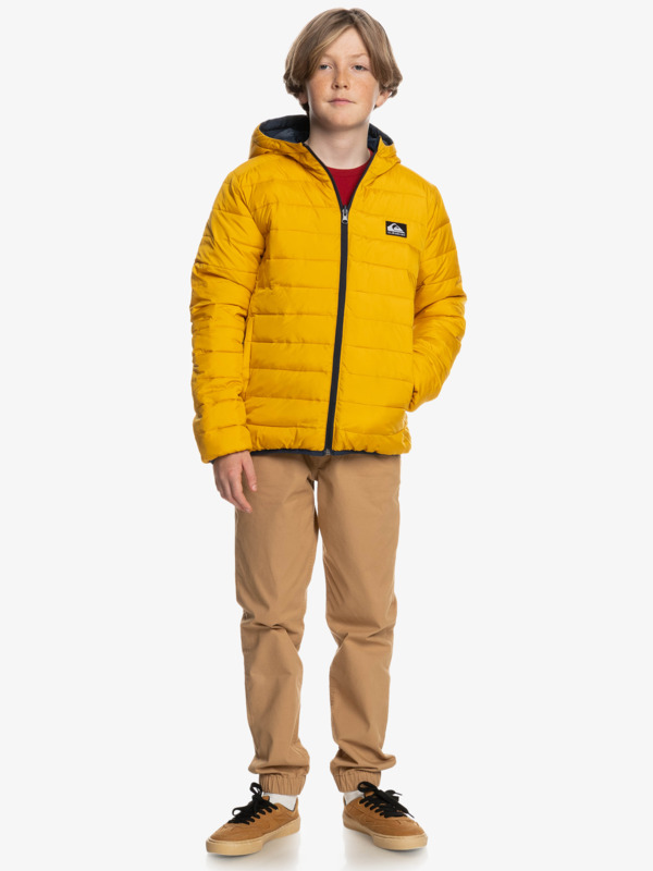 Scaly Rev - Reversible Hooded Puffer Jacket for Boys EQBJK03260