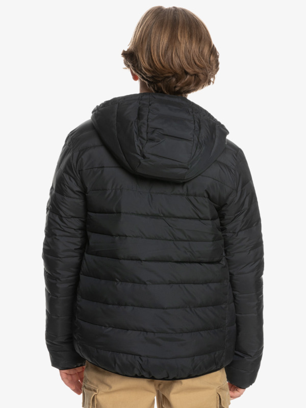 Scaly Rev - Reversible Hooded Puffer Jacket for Boys  EQBJK03260