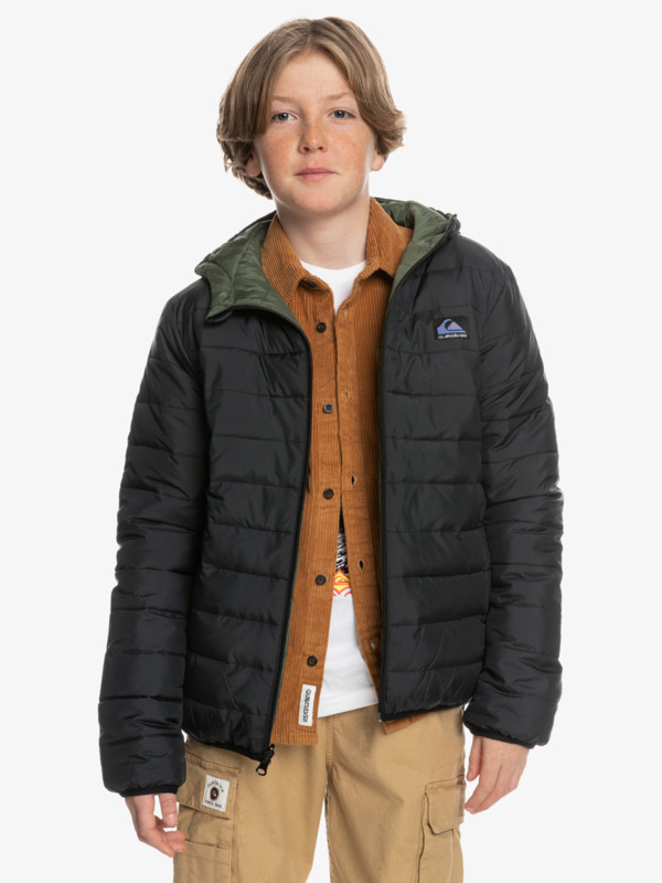 Scaly Rev - Reversible Hooded Puffer Jacket for Boys  EQBJK03260