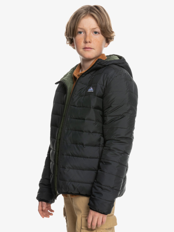 Scaly Rev - Reversible Hooded Puffer Jacket for Boys  EQBJK03260
