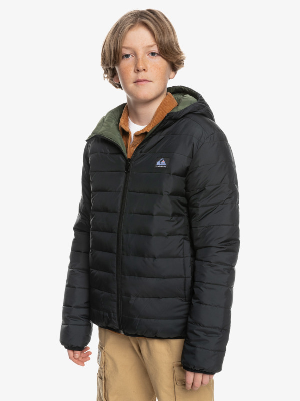 Scaly Rev - Reversible Hooded Puffer Jacket for Boys  EQBJK03260