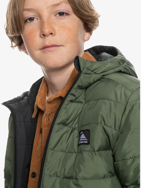 Scaly Rev - Reversible Hooded Puffer Jacket for Boys  EQBJK03260