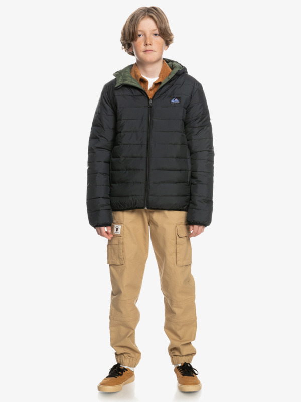 Scaly Rev - Reversible Hooded Puffer Jacket for Boys  EQBJK03260