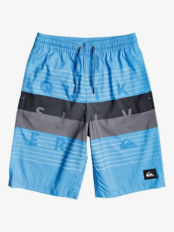 Quiksilver Boys Big Word Block Volley Youth 19 Swim Trunk Boardshort