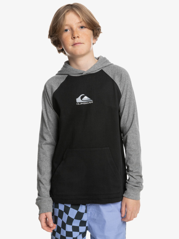 Buxton - Hooded Long Sleeve Raglan T-Shirt for Boys | Quiksilver