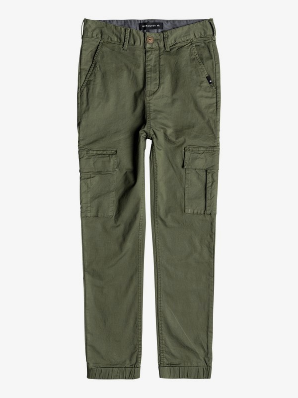Pantalon Cargo Pour Garçon LAUSONS - Taille élastique, 4 Poches (dont 2 Cargo), 98% Coton, Confortable Pour L'école Et Le Jeu