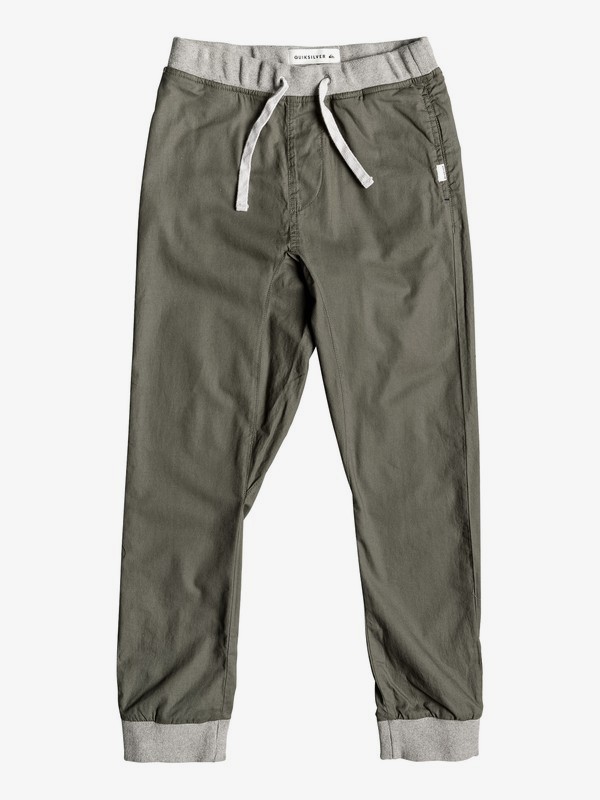 quiksilver, Seaside Coda - Joggers for Boys 8-16, THYME (cqy0) 0 Seaside Coda - Joggers for Boys 8-16 Brown EQBNP03071 Quiksilver