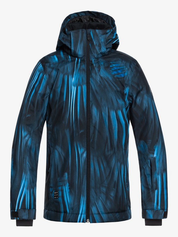 quiksilver, Mission - Snow Jacket for Boys 8-16, DAPHNE BLUE_STELLAR (bqc4) 0 Mission - Snow Jacket for Boys 8-16 Blue EQBTJ03079 Quiksilver
