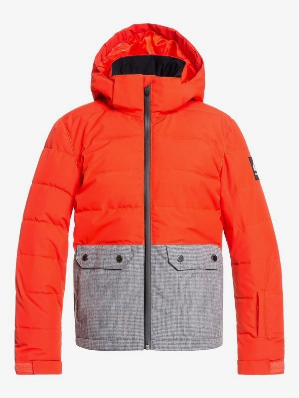 quiksilver, The Edge - Snow Jacket for Boys 8-16, POINCIANA (nzg0) 0 The Edge - Snow Jacket for Boys 8-16 Orange EQBTJ03090 Quiksilver