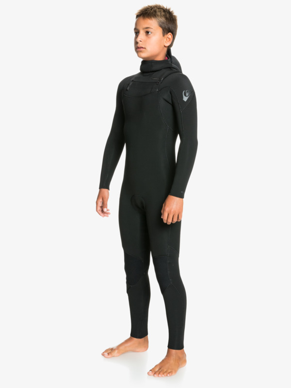 4/3mm Everyday Sessions - Hooded Chest Zip Wetsuit for Boys  EQBW203006