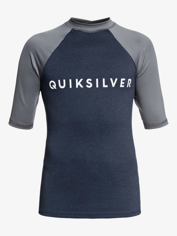 quiksilver, Always There - Lycra manches courtes UPF 50 pour garçon 8-16 ans, MOONLIT OCEAN HEATHER (bykh) 0 Always There - Lycra manches courtes UPF 50 pour garçon 8-16 ans Bleu EQBWR03076 Quiksilver