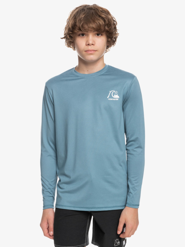 Heritage Heather - Long Sleeve UPF 50 Surf T-Shirt for Boys 8-16  EQBWR03217