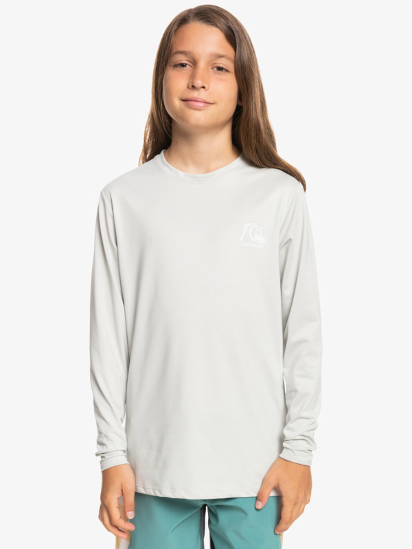 Heritage Heather - Long Sleeve UPF 50 Surf T-Shirt for Boys 8-16  EQBWR03217