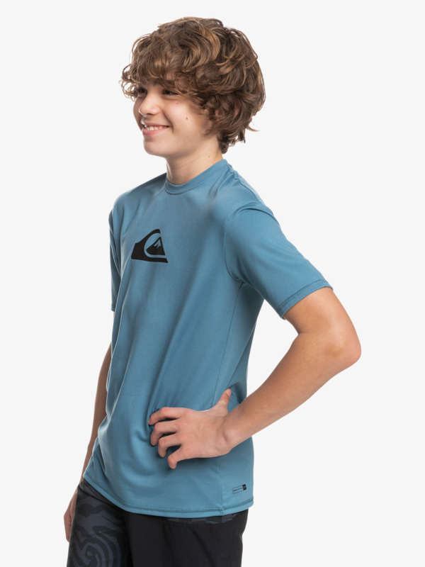 Solid Streak - Short Sleeve UPF 50 Surf T-Shirt for Boys 8-16  EQBWR03227
