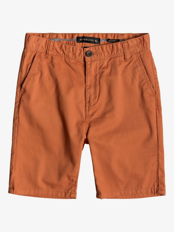 quiksilver, Everyday - Short Chino para Chicos 8-16, ORANGE RUST (nnc0) 0 Everyday - Short Chino para Chicos 8-16 Naranja EQBWS03225 Quiksilver