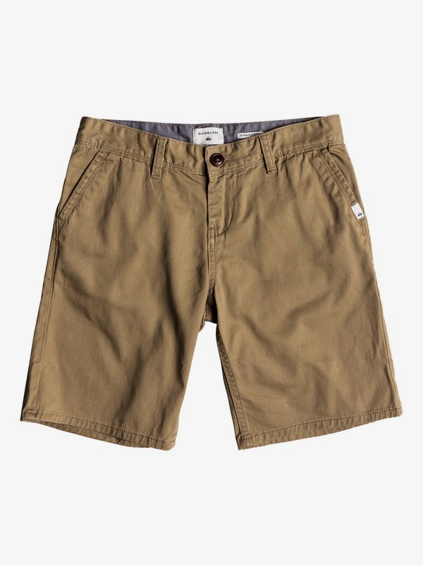 quiksilver, Детские шорты-чинос Everyday, ELMWOOD (tmp0) 0 Детские шорты-чинос Everyday Бежевый EQBWS03225 Quiksilver