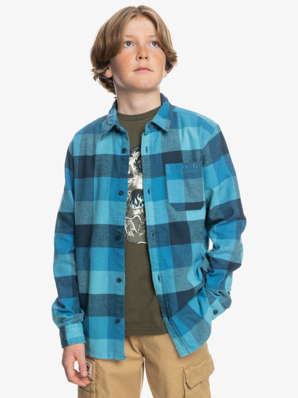 Motherfly - Long Sleeve Flannel Shirt for Boys  EQBWT03356