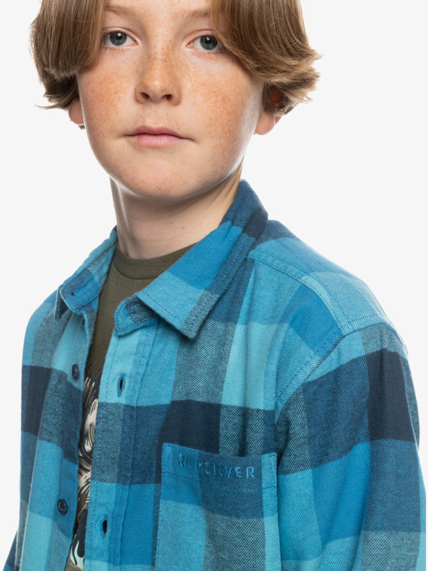 Motherfly - Long Sleeve Flannel Shirt for Boys  EQBWT03356