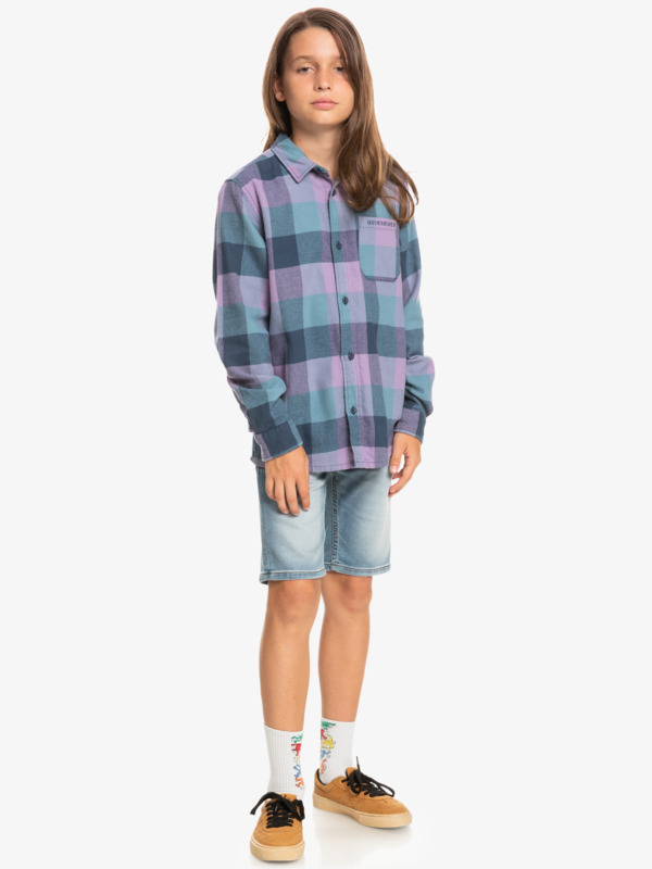 Motherfly - Long Sleeve Flannel Shirt for Boys  EQBWT03356