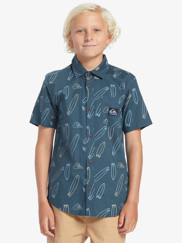 Where Is My Board - Short Sleeve Shirt for Boys 8-16  EQBWT03385