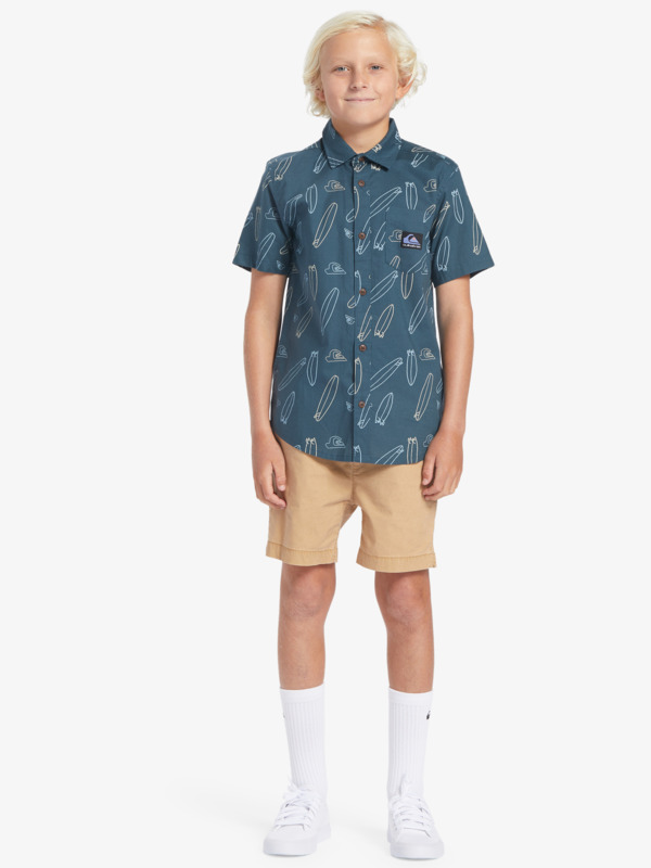 Where Is My Board - Short Sleeve Shirt for Boys 8-16  EQBWT03385