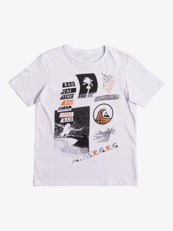 GREY SIZES NEW Quiksilver Boys Printed T Shirt 8 /& 10 YEARS