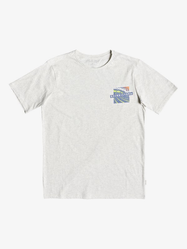 quiksilver, Tropic Eruption Heather - T-Shirt for Boys 8-16, SNOW WHITE HEATHER (wbkh) 0 Tropic Eruption Heather - T-Shirt for Boys 8-16 White EQBZT03766 Quiksilver