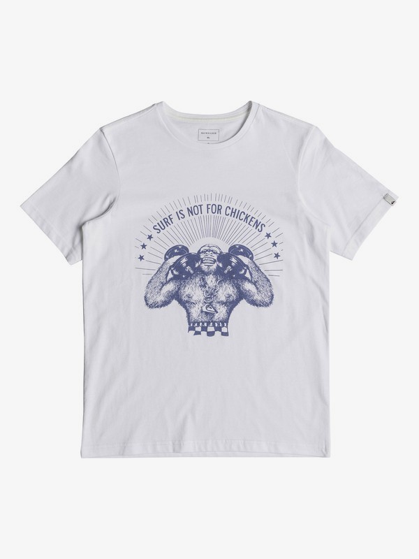 quiksilver, Chickens - Camiseta para Chicos 8-16, WHITE (wbb0) 0 Chickens - Camiseta para Chicos 8-16 Blanco EQBZT03772 Quiksilver