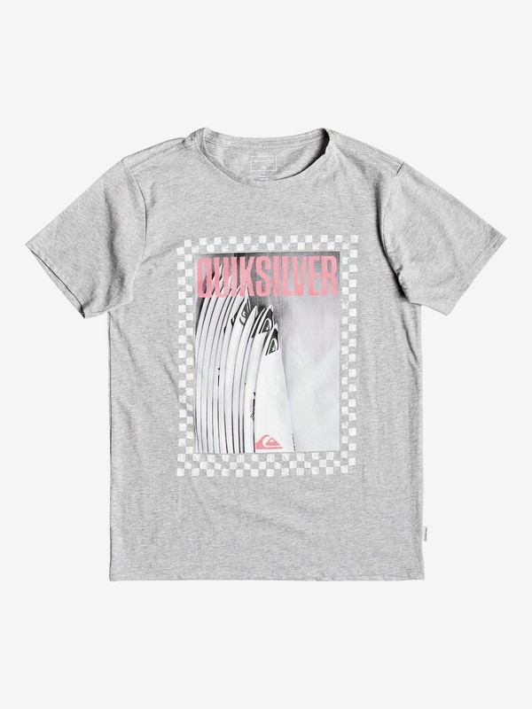 quiksilver, Winter Quiver - Camiseta para Chicos 8-16, SLEET HEATHER (szph) 0 Winter Quiver - Camiseta para Chicos 8-16 Gris EQBZT03785 Quiksilver