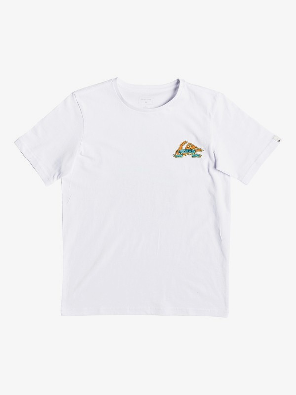 quiksilver, Tattered - T-Shirt for Boys 8-16, WHITE (wbb0) 0 Tattered - T-Shirt for Boys 8-16 White EQBZT03904 Quiksilver