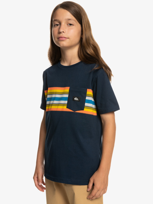 Surfadelica Stripe - Pocket T-Shirt for Boys 8-16  EQBZT04608