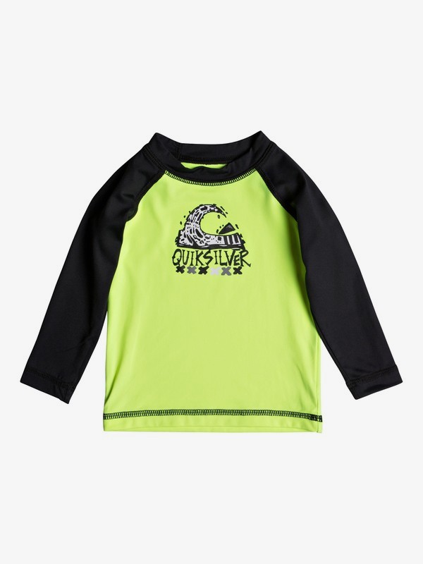 quiksilver, Bubble Dream - Lycra manches longues UPF 50 pour Bebés, SAFTEY YELLOW/BLACK (xggk) 0 Bubble Dream - Lycra manches longues UPF 50 pour Bebés Vert EQIWR03013 Quiksilver