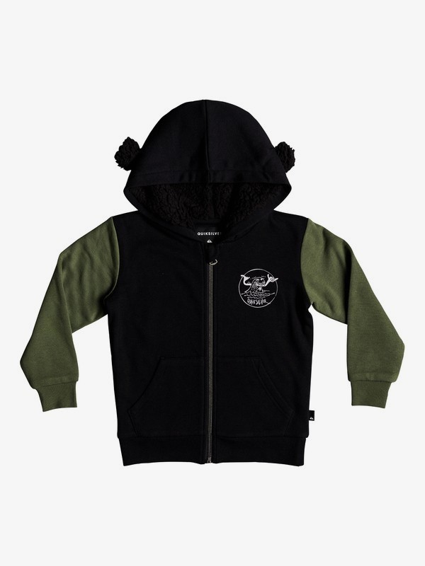 boys black zip up hoodie