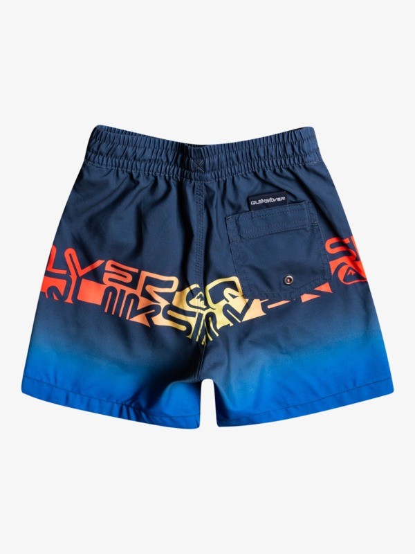Word block 12" - Swim Shorts for Boys 2-7  EQKJV03207