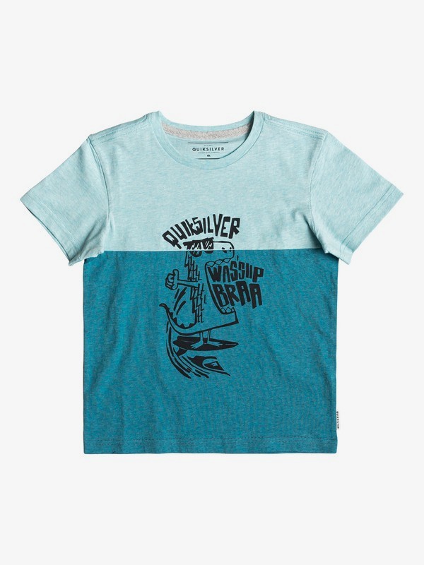 quiksilver, Energy Project - Camiseta para Chicos 2-7, AQUA SPLASH HEATHER (bzgh) 0 Energy Project - Camiseta para Chicos 2-7 Azul EQKKT03157 Quiksilver