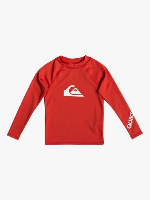 All Time - Long Sleeve UPF 50 Rash Vest for Boys 2-7 | Quiksilver