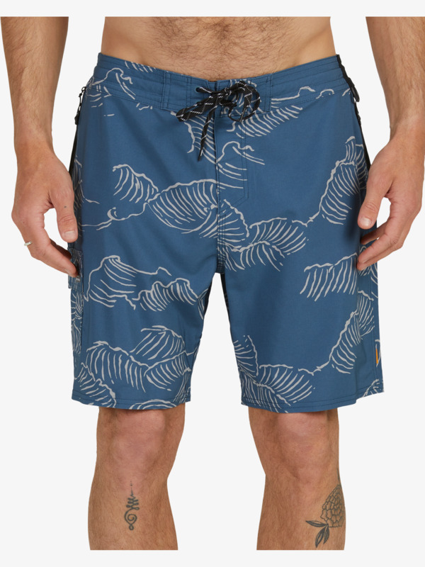 Waterman Paddler Print 19" - Board Shorts for Men  EQMBS03087