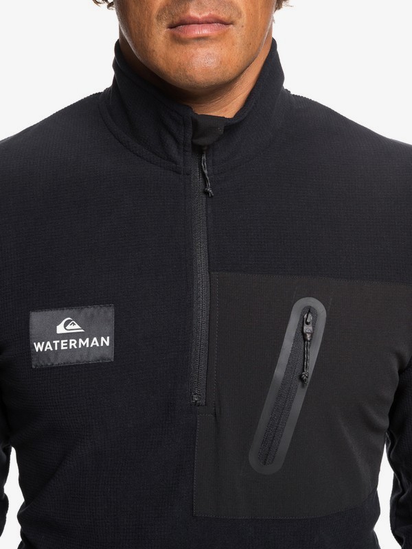Quiksilver Mens Hidden View Half Neck Fleece Sweatshirt