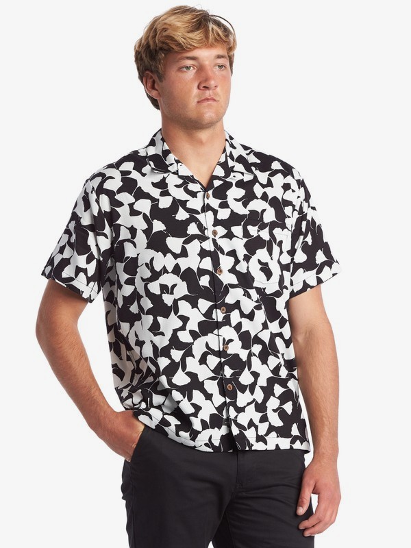 Waterman Flow Flower Short Sleeve Shirt EQMWT03281 | Quiksilver