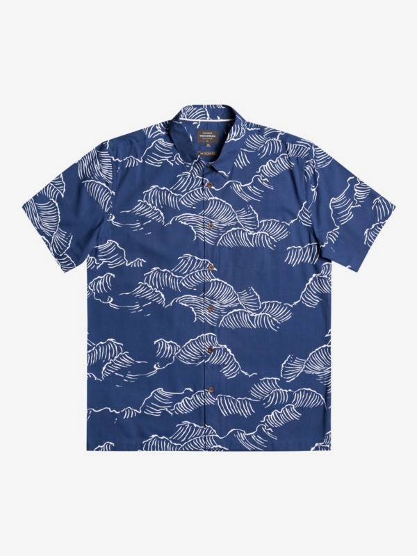 Mens Waterman Ocean Sized Short Sleeve Shirt | Quiksilver