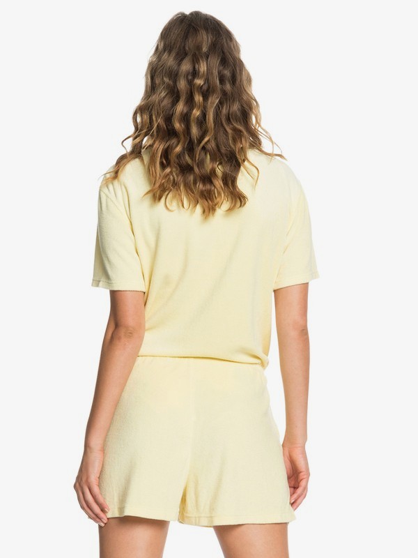 Quiksilver Womens Short Sleeve HalfZip Collared Playsuit Quiksilver