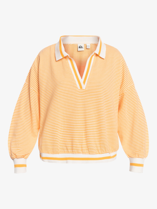 Seventies Mind - Long Sleeve Polo Neck T-Shirt for Women  EQWFT03098