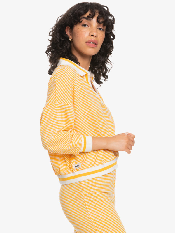 Seventies Mind - Long Sleeve Polo Neck T-Shirt for Women  EQWFT03098