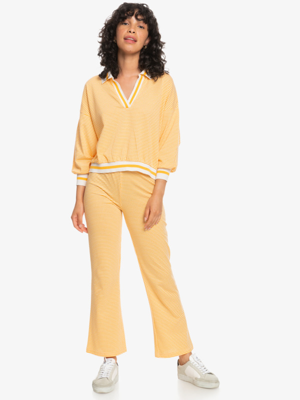 Seventies Mind - Long Sleeve Polo Neck T-Shirt for Women  EQWFT03098